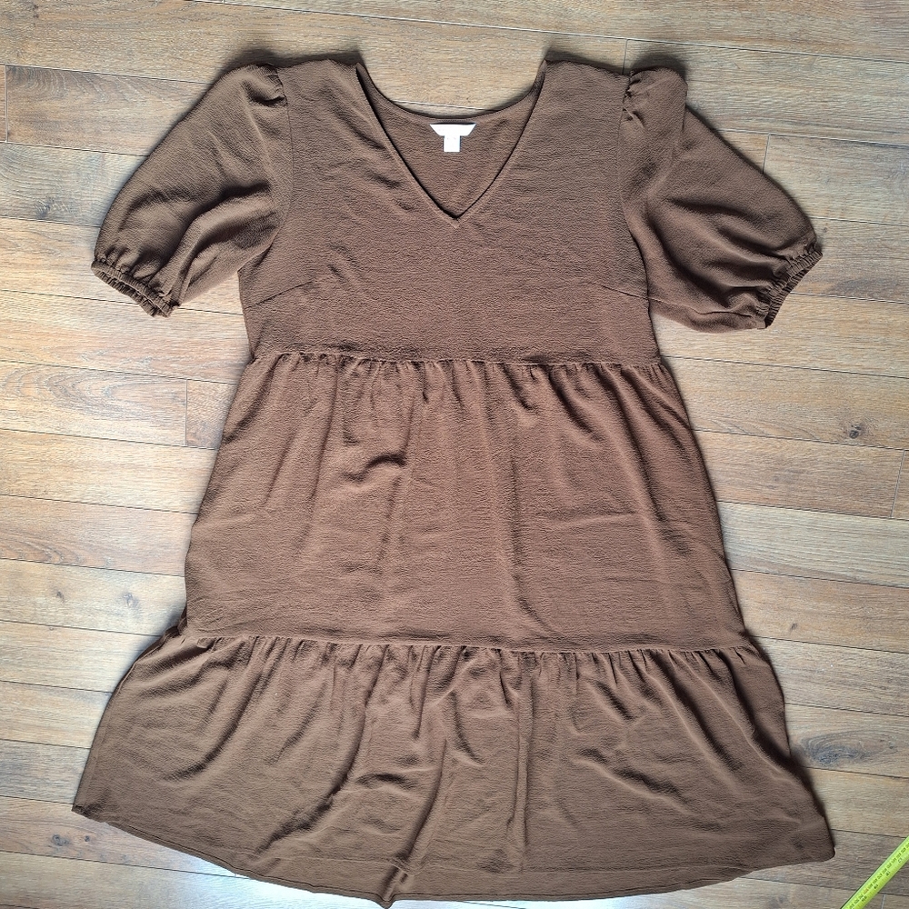 Jillian Harris Joe Fresh Midi Dress Size XL- Brown